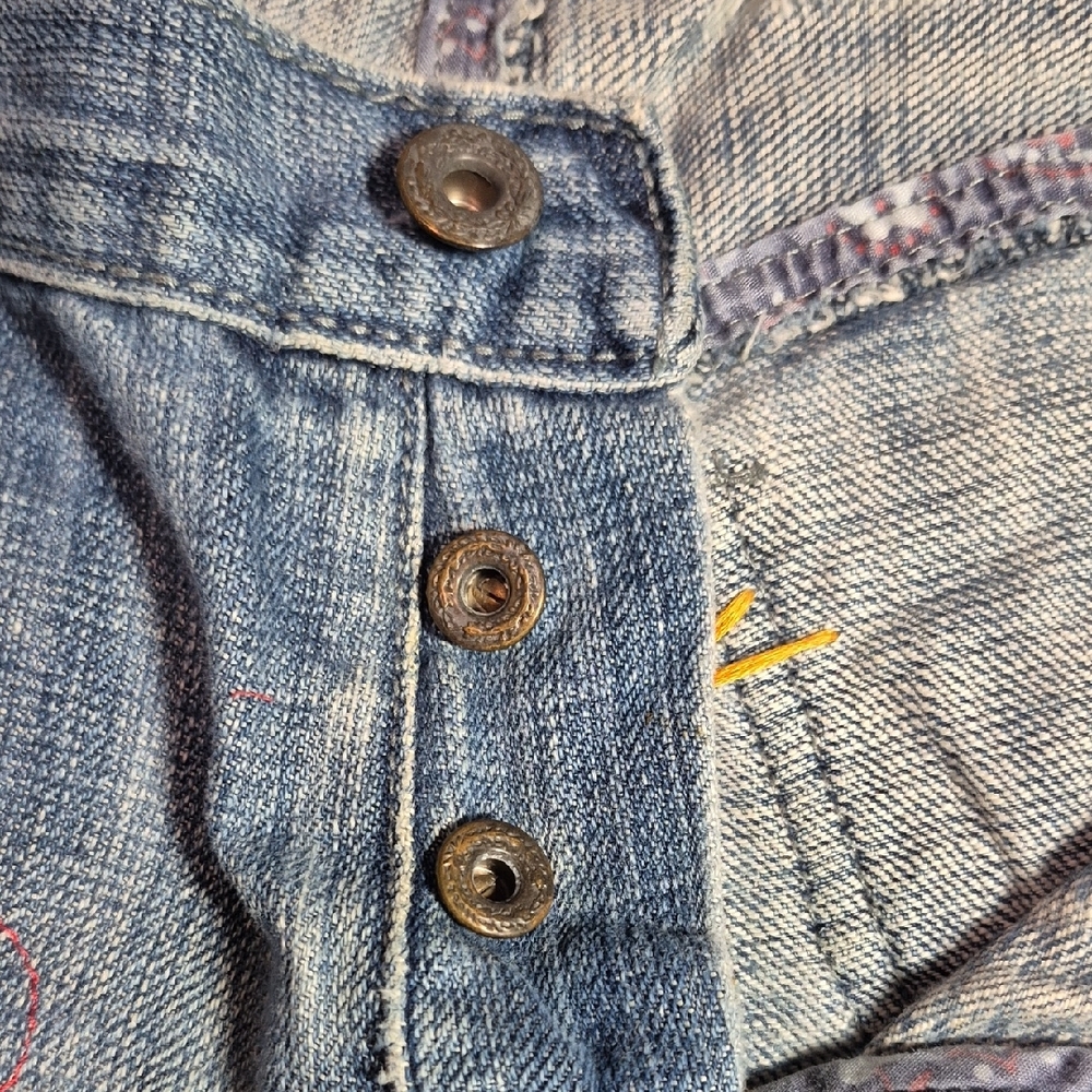 Polo Ralph Lauren Blue Boyfriend Jeans with Red Accents - Picture 15 of 16